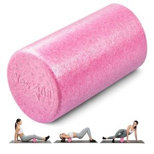 Pink 12” Foam Roller – Yes4All EPP High Density Muscle Recovery Roller